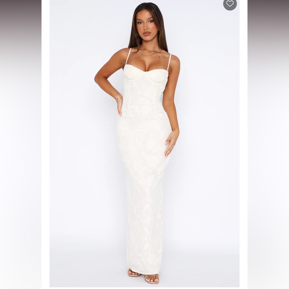 white fox poppy dream maxi dress